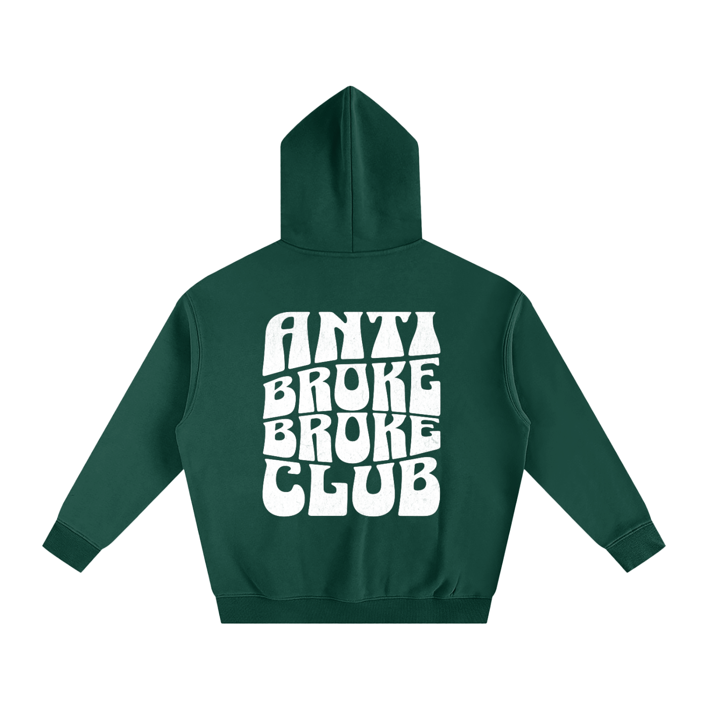 ANTI-BROKE - Oversize Fleeced Hoodie