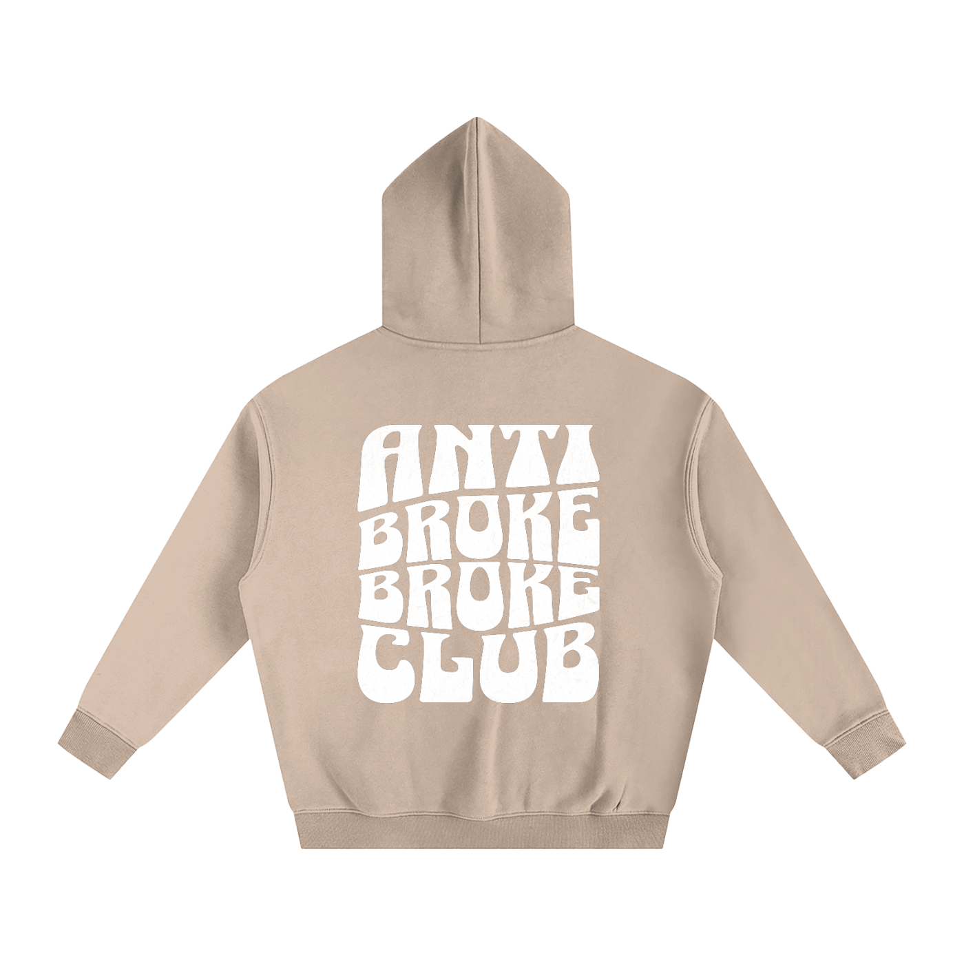 ANTI-BROKE - Oversize Fleeced Hoodie