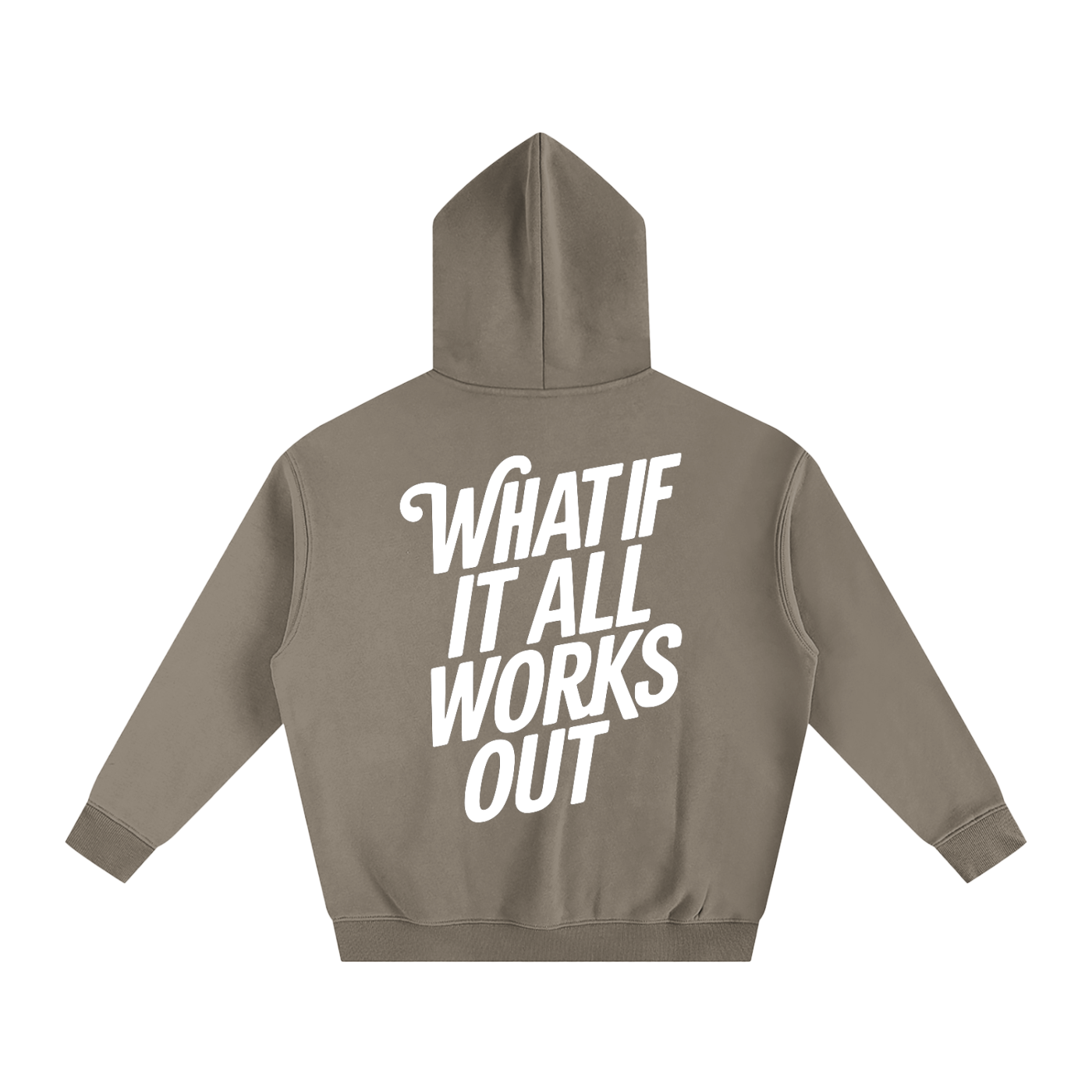 WHAT IF - Oversize Fleeced Hoodie
