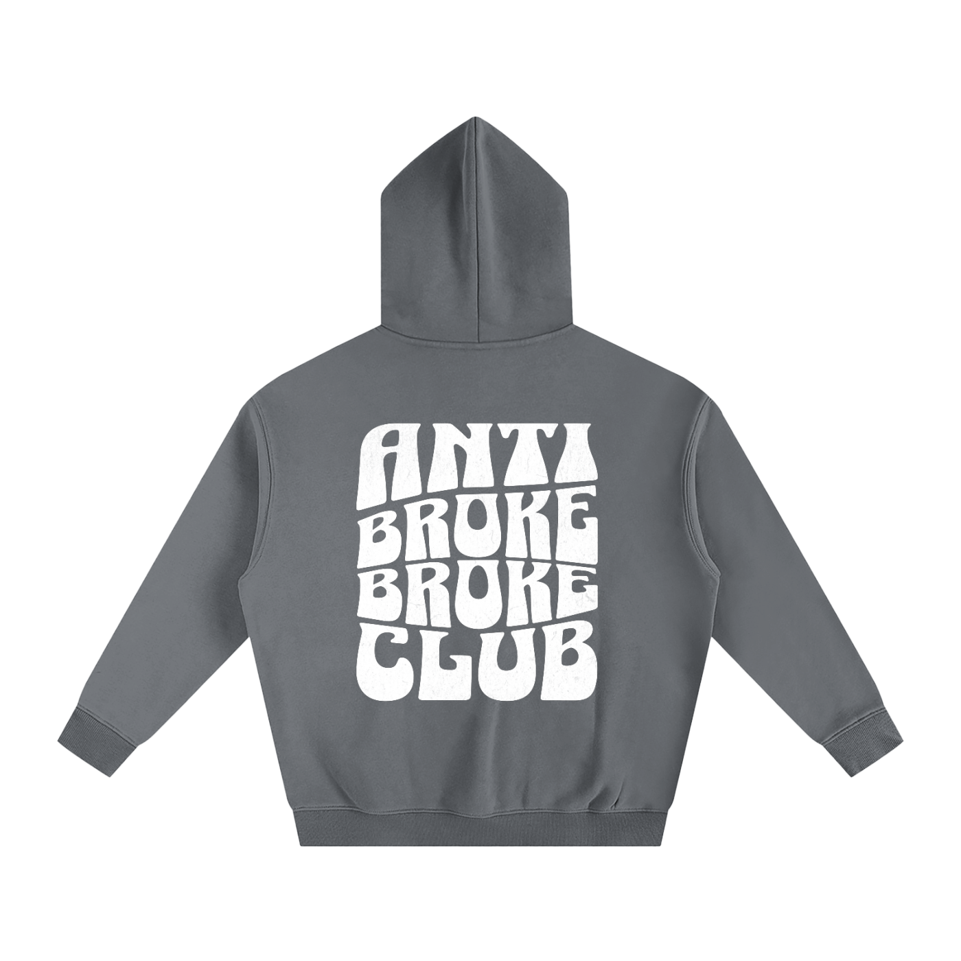 ANTI-BROKE - Oversize Fleeced Hoodie