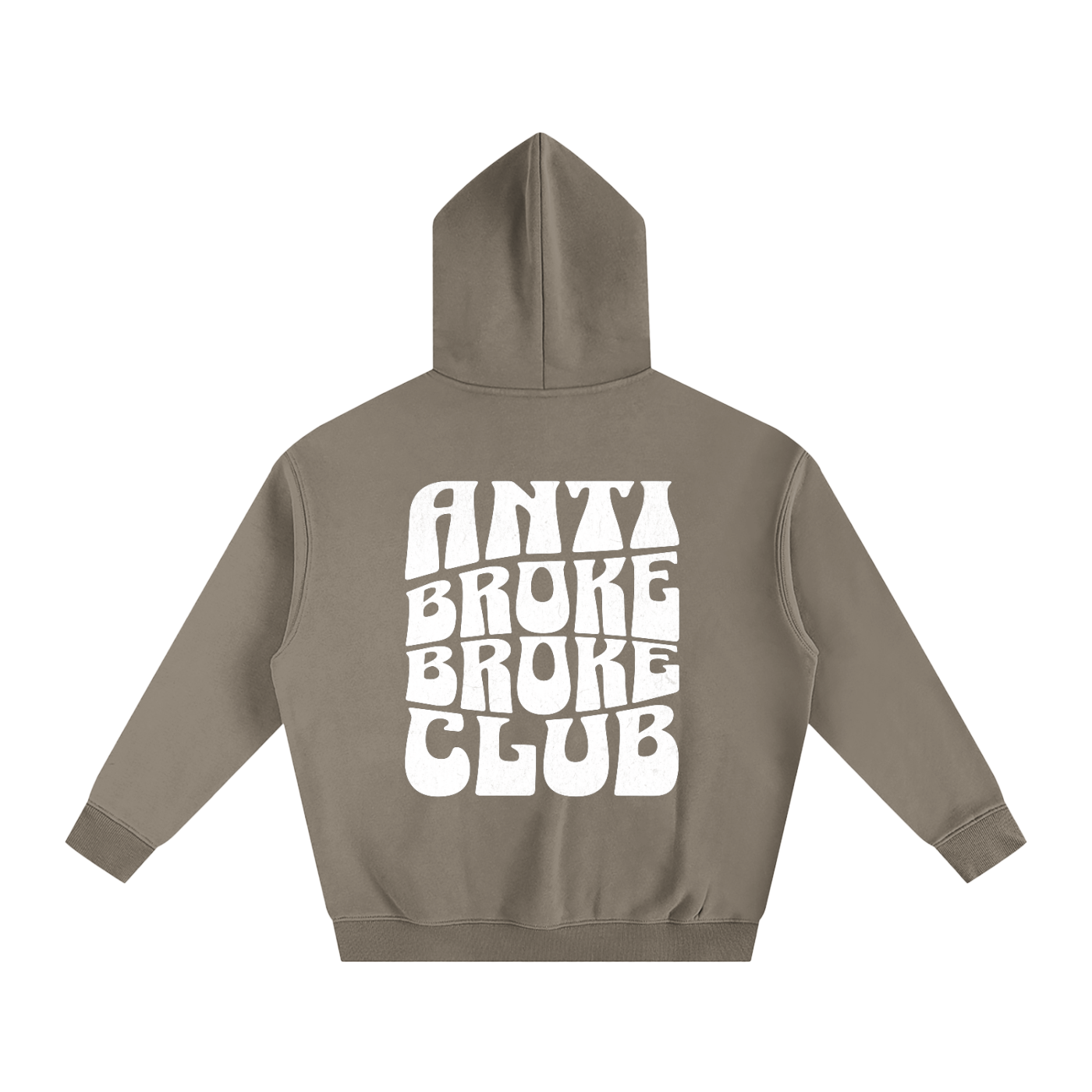 ANTI-BROKE - Oversize Fleeced Hoodie