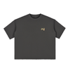 LUCKY 7'S - Boxy Half-Sleeve Raw-Edge T-Shirt