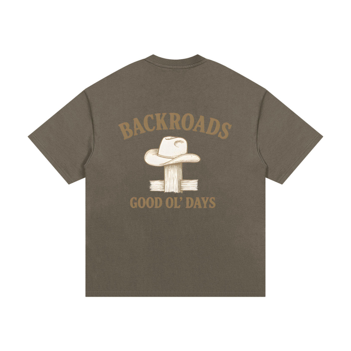 BACKROADS - Essential Heavyweight Cotton T-Shirt