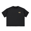 LUCKY 7'S - Boxy Half-Sleeve Raw-Edge T-Shirt