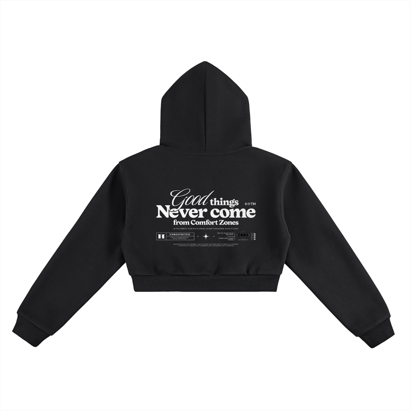 GOOD THINGS - Essential Cropped Hoodie