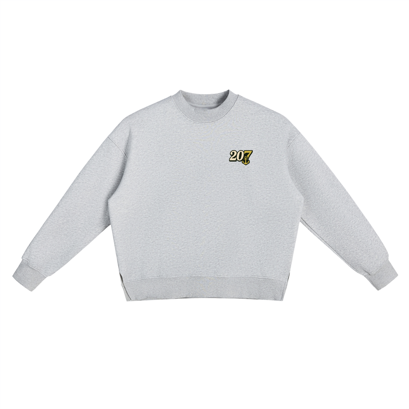 YACHT CLUB - Fleece Side Slit Crewneck Sweatshirt