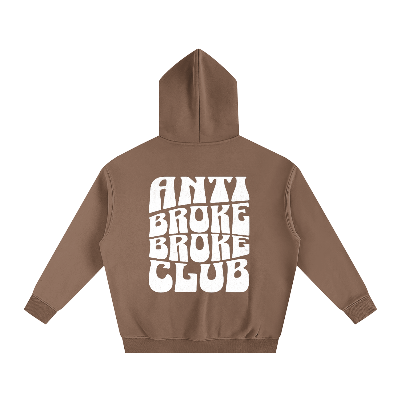 ANTI-BROKE - Oversize Fleeced Hoodie