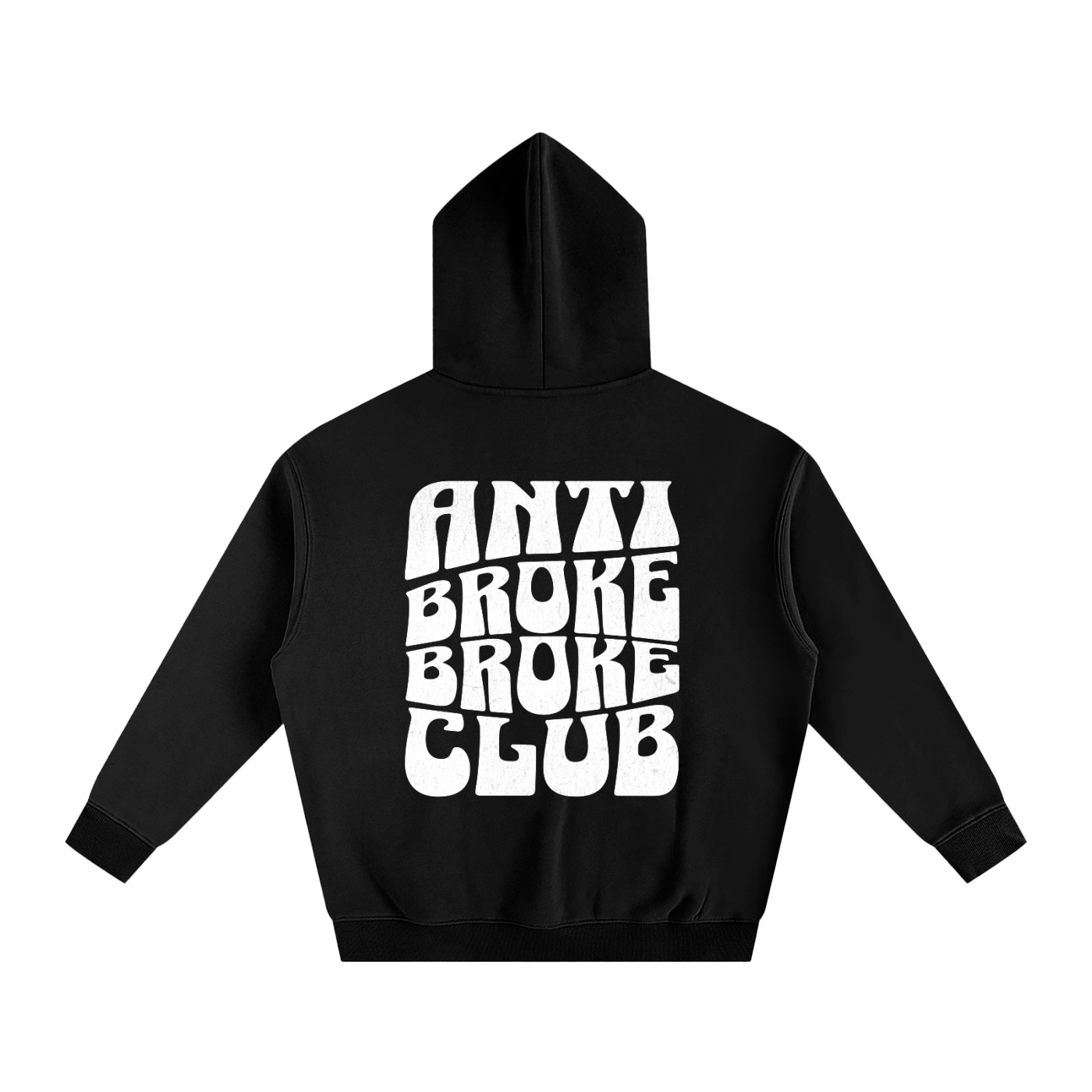 ANTI-BROKE - Oversize Fleeced Hoodie