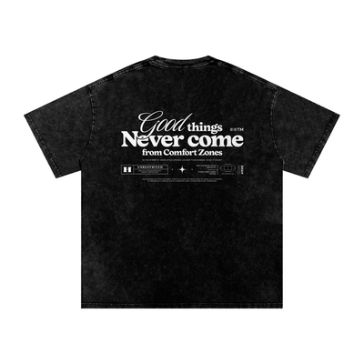 GOOD THINGS - Snow Washed Oversized Cotton T-Shirt