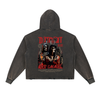 DETROIT - Vintage Washed Frayed-Hem Hoodie