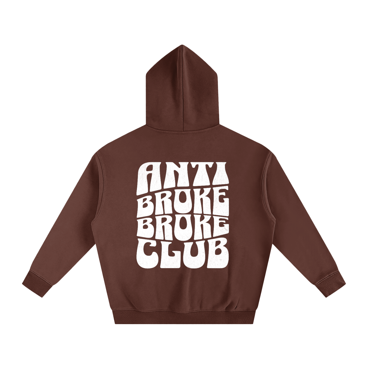 ANTI-BROKE - Oversize Fleeced Hoodie