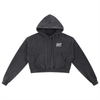 GOOD THINGS - Snow Washed Cropped Hoodie