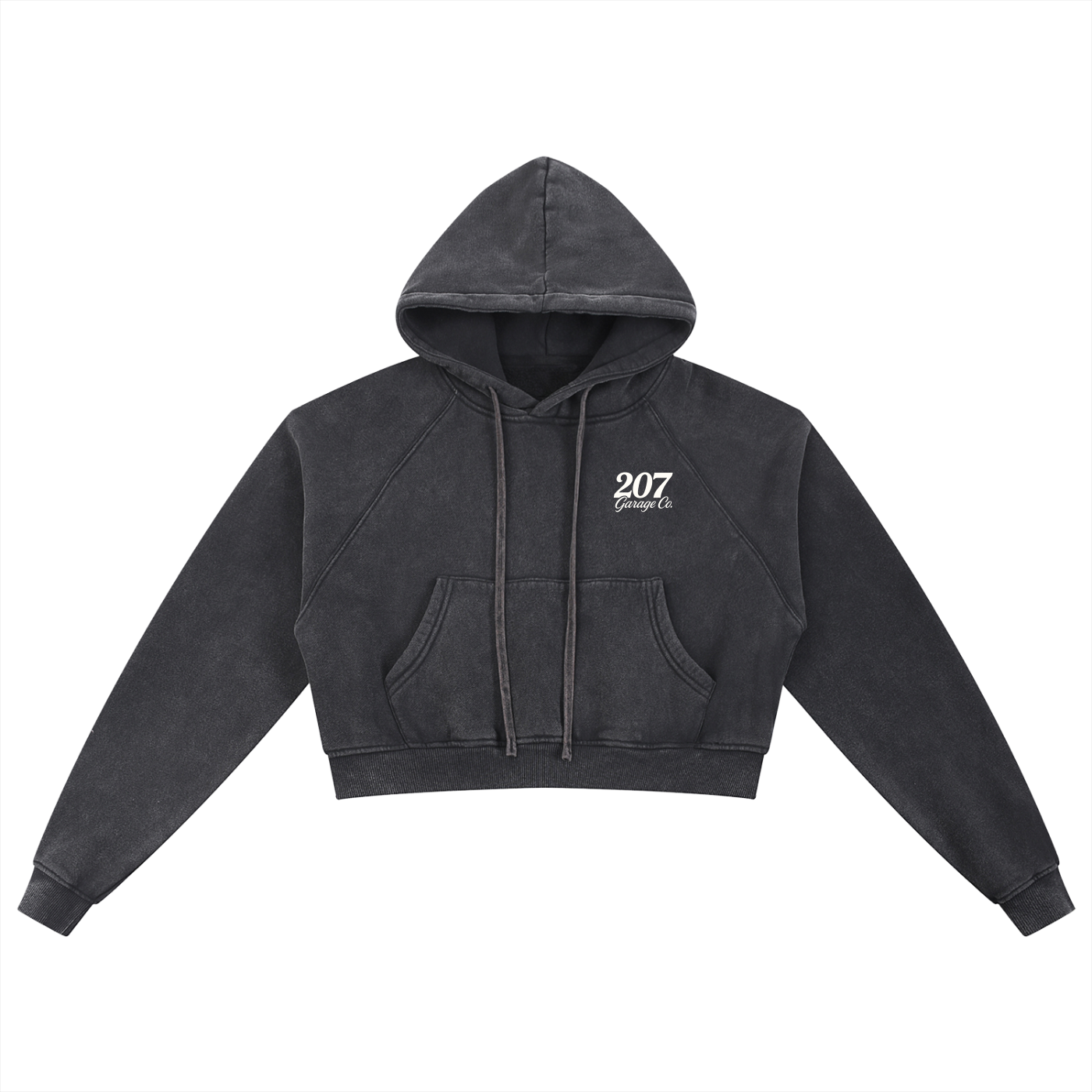 GOOD THINGS - Snow Washed Cropped Hoodie
