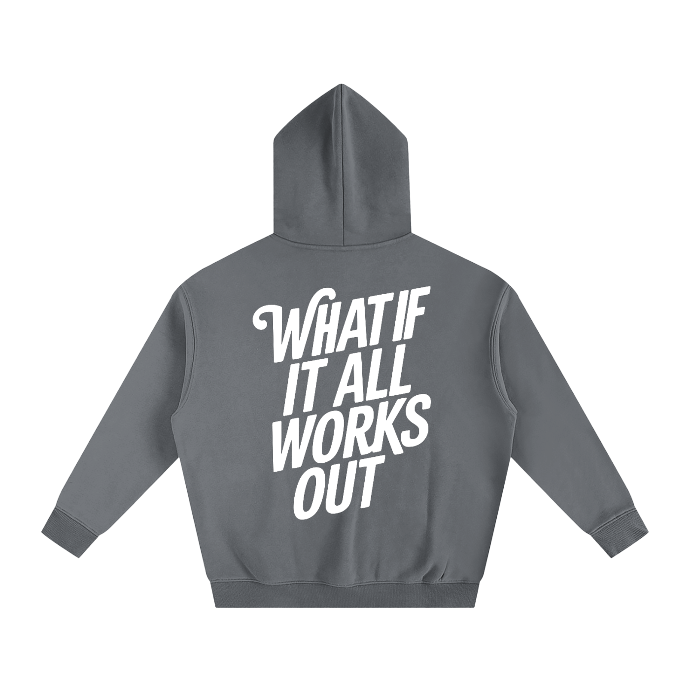 WHAT IF - Oversize Fleeced Hoodie