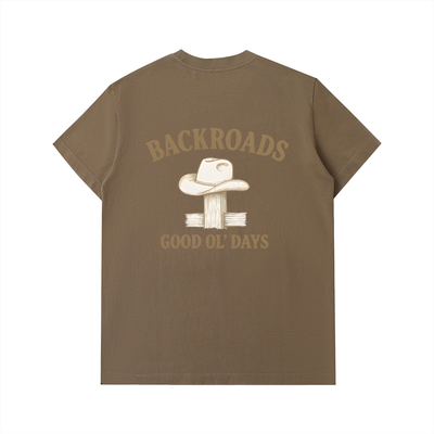 BACKROADS - Essential Heavyweight Cotton T-Shirt