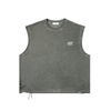 MIAMI - Distressed Grommet Eyelet Tank Top