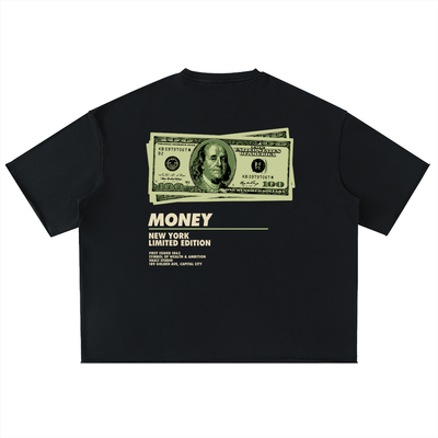 MONEY - Washed Rolled Hem Half Sleeve T-Shirt