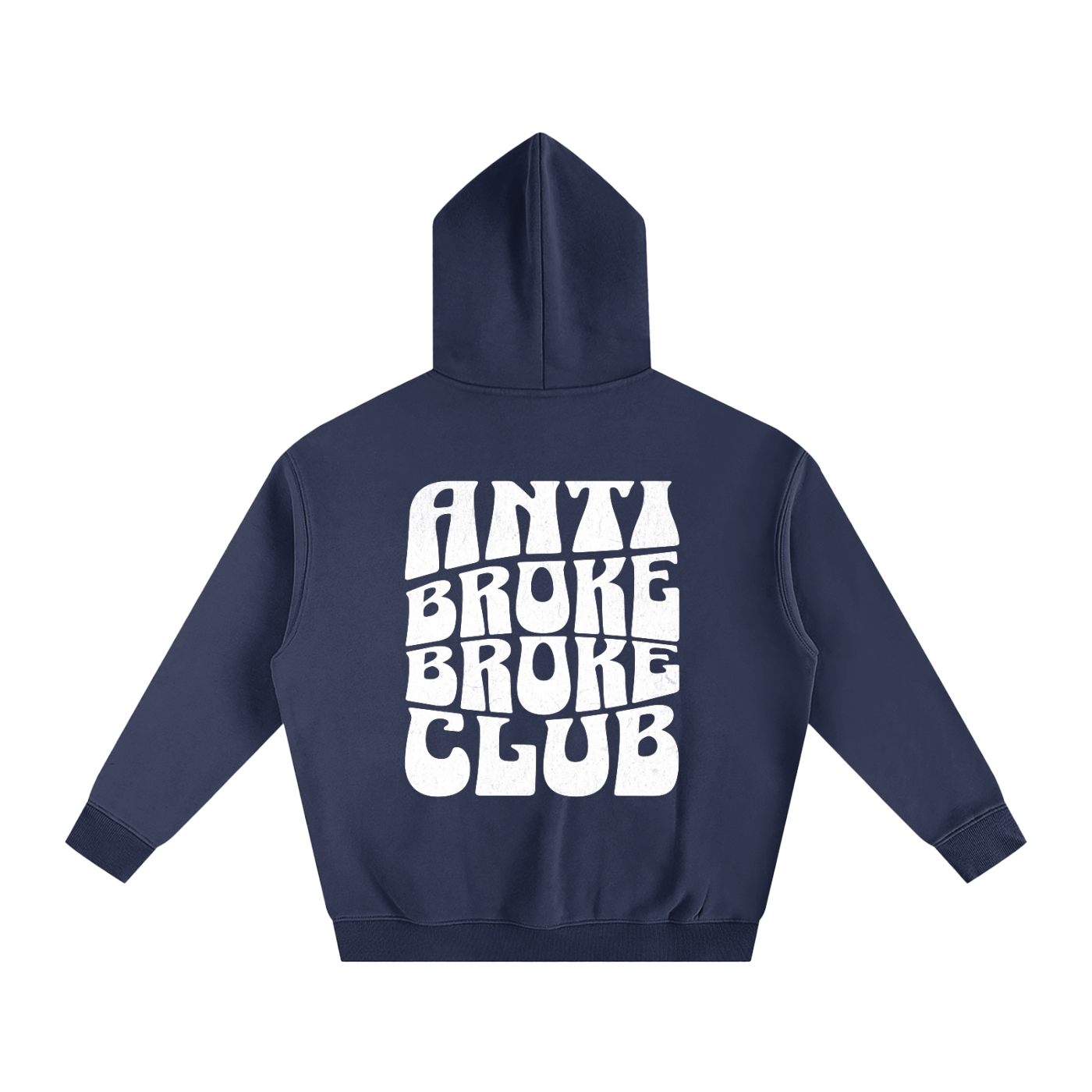 ANTI-BROKE - Oversize Fleeced Hoodie