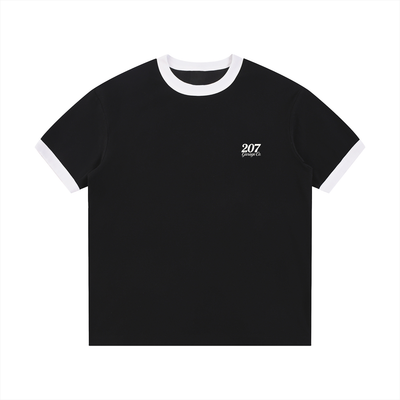 GOOD THINGS - Contrast Edge Ribbed Crewneck T-Shirt